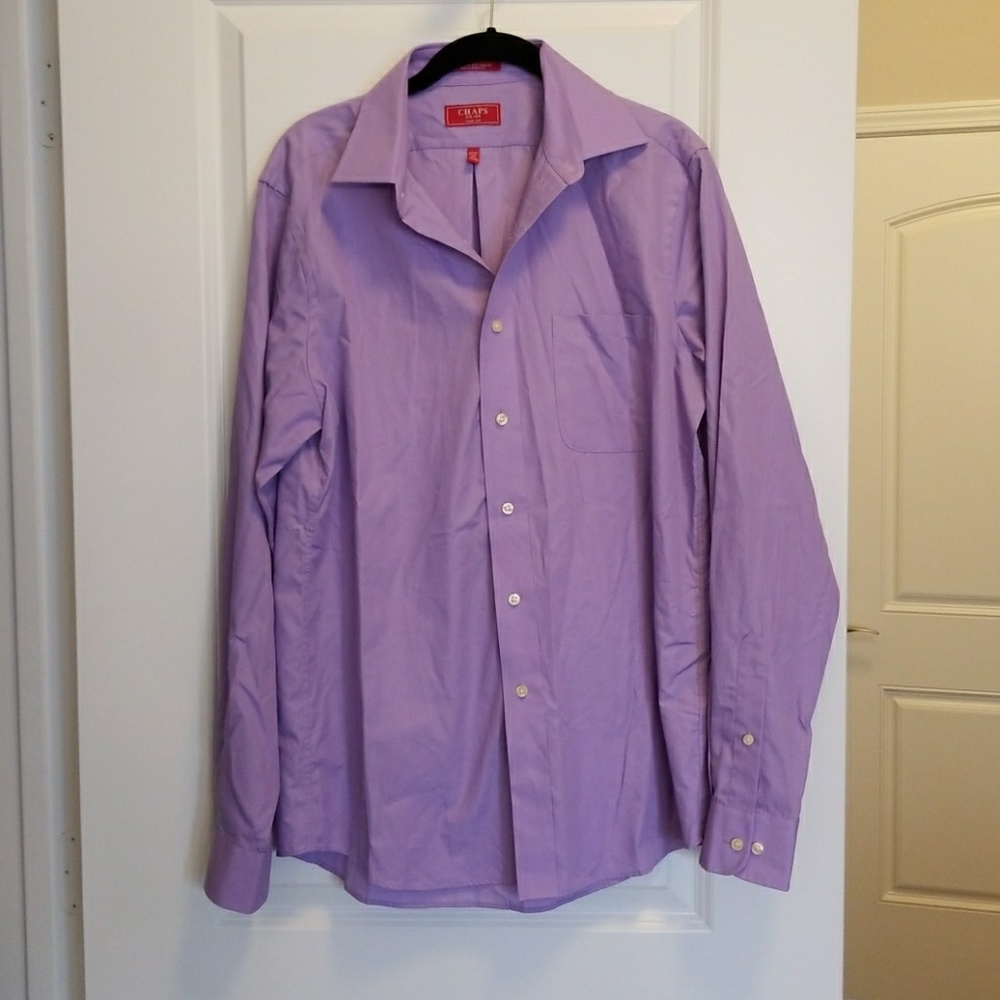 Chaps purple dress shirt. NEVER WORN!!